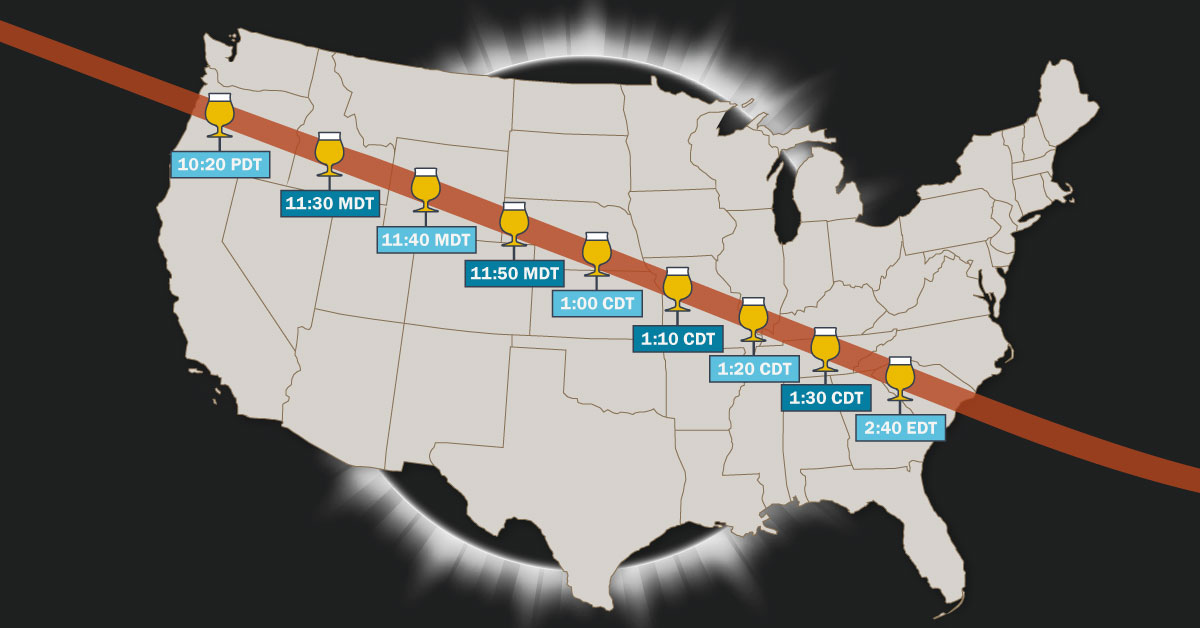 10 Breweries with a Great View of the Solar Eclipse