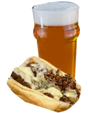 Philly Cheesesteak and Pale Ale