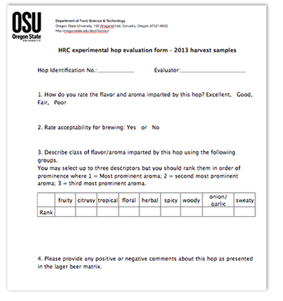 OSU Hops Form
