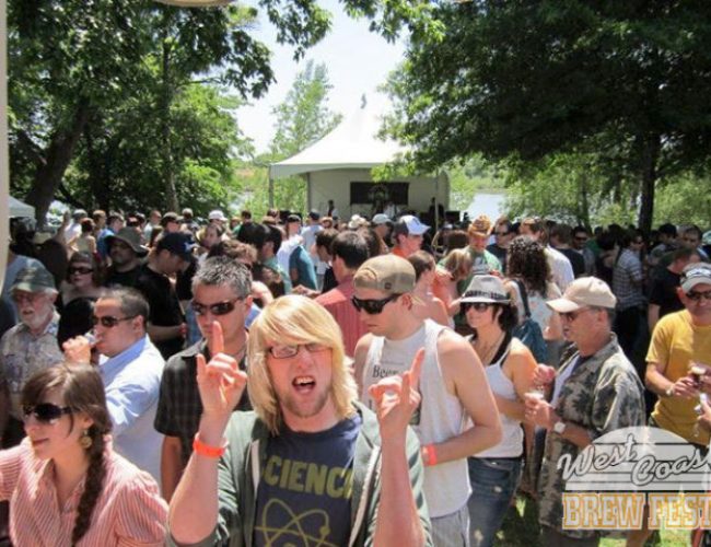 Fans Enjoying West Cosat Brew Fest