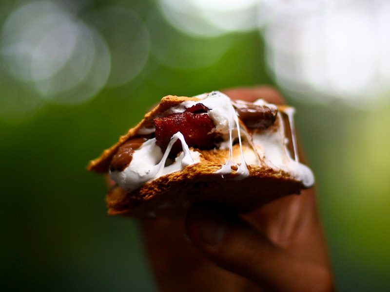 Stout-Infused Marshmallow & Bacon S’mores