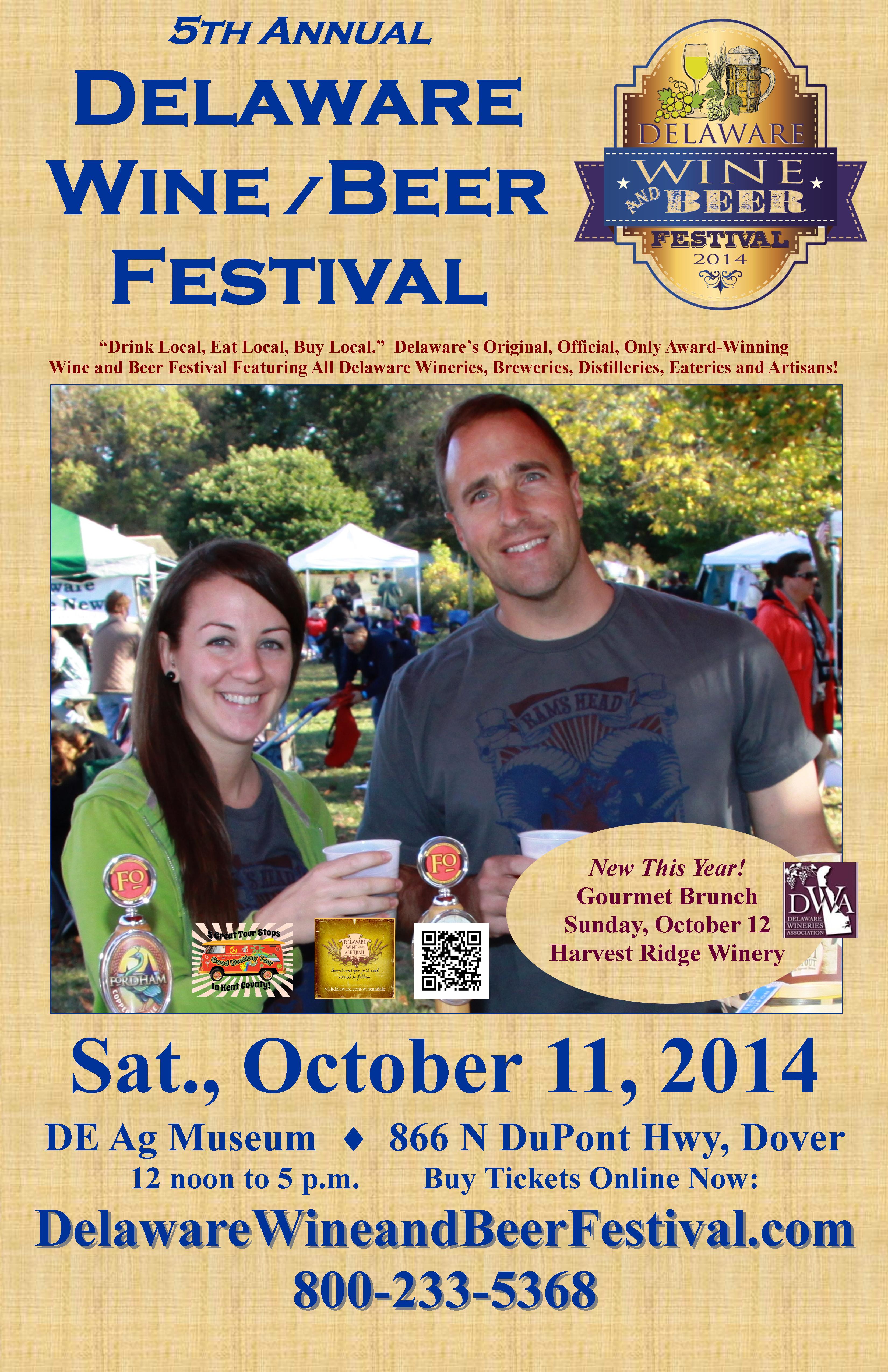 Fifth Annual Delaware Wine and Beer (Spirits Too) Festival is October