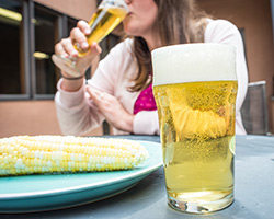 Corn on the Cob with Lagers