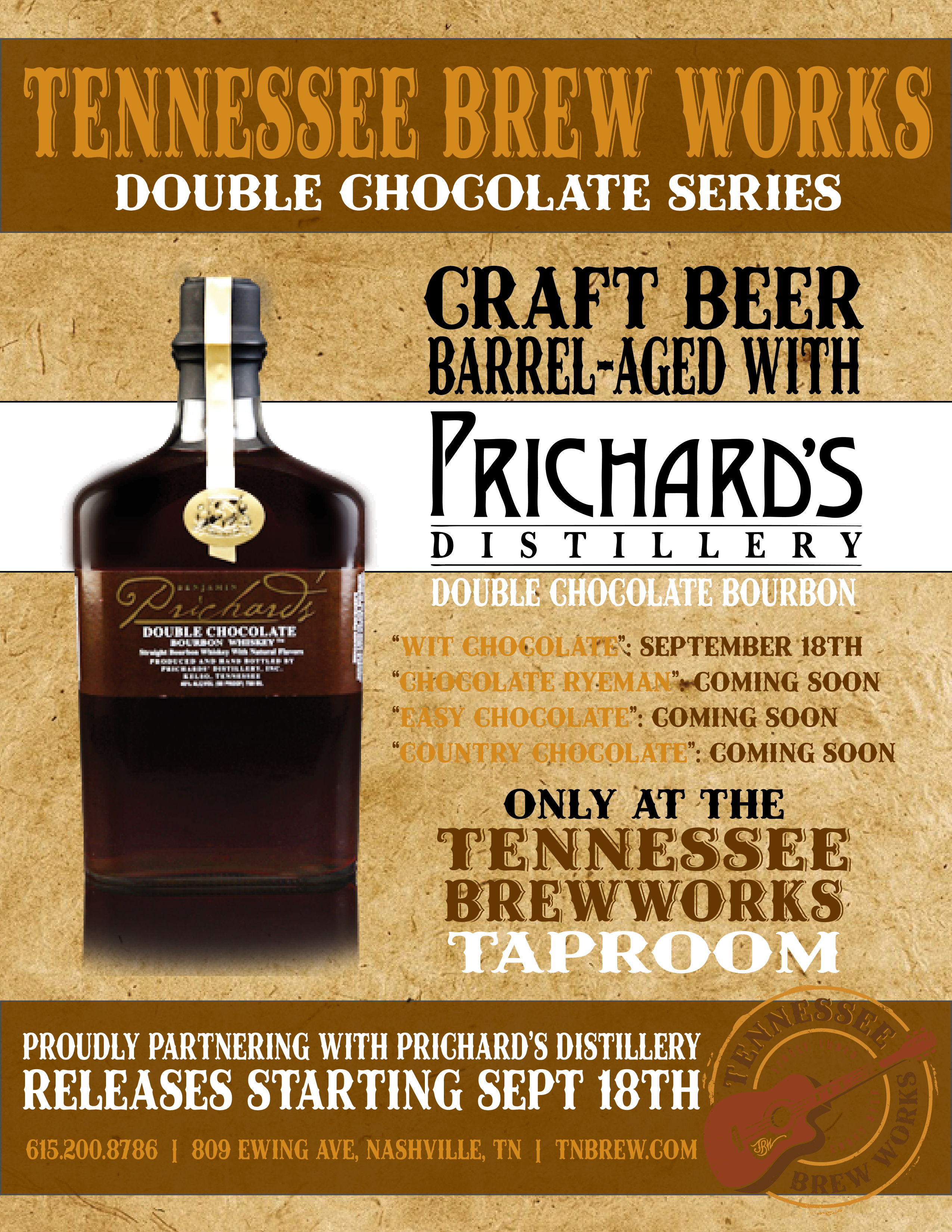 Tennessee Brew Works: Double Chocolate Bourbon BBL Series - CraftBeer.com