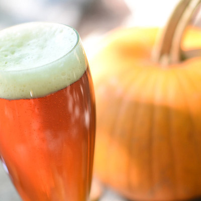 beer brewed with pumpkin