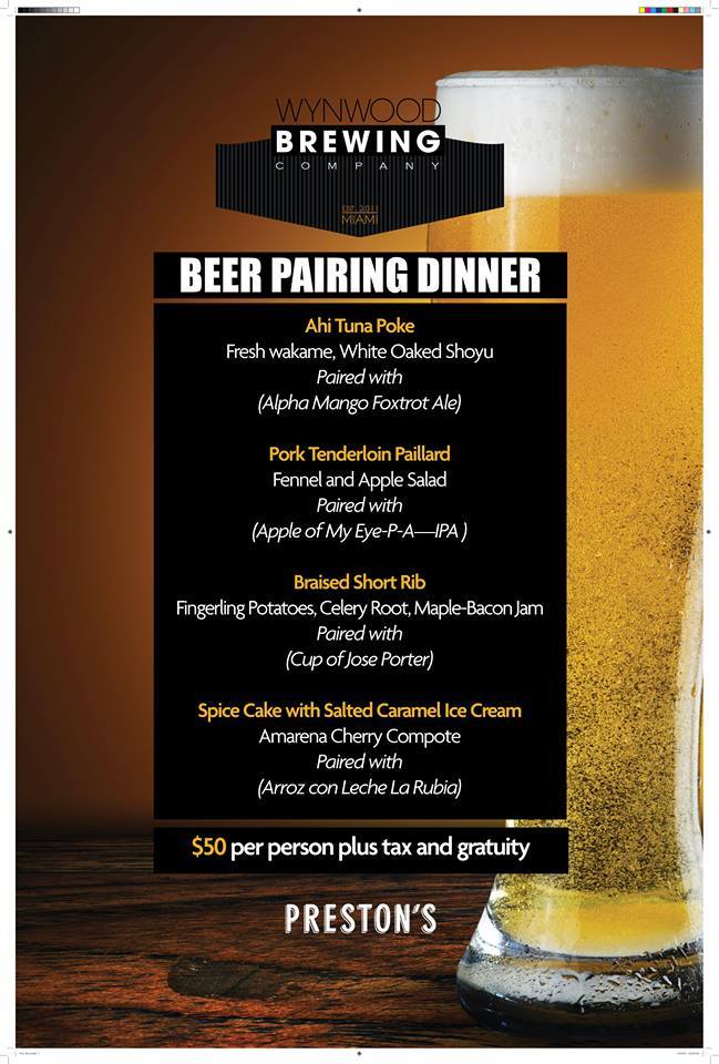 Wynwood Brewing Teams with Loews for Beer Dinner - CraftBeer.com