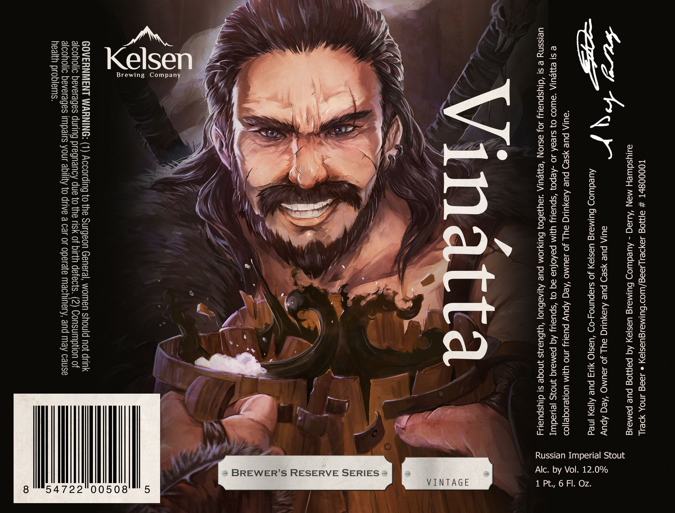 Kelsen Brewing Releases Vinátta Russian Imperial Stout