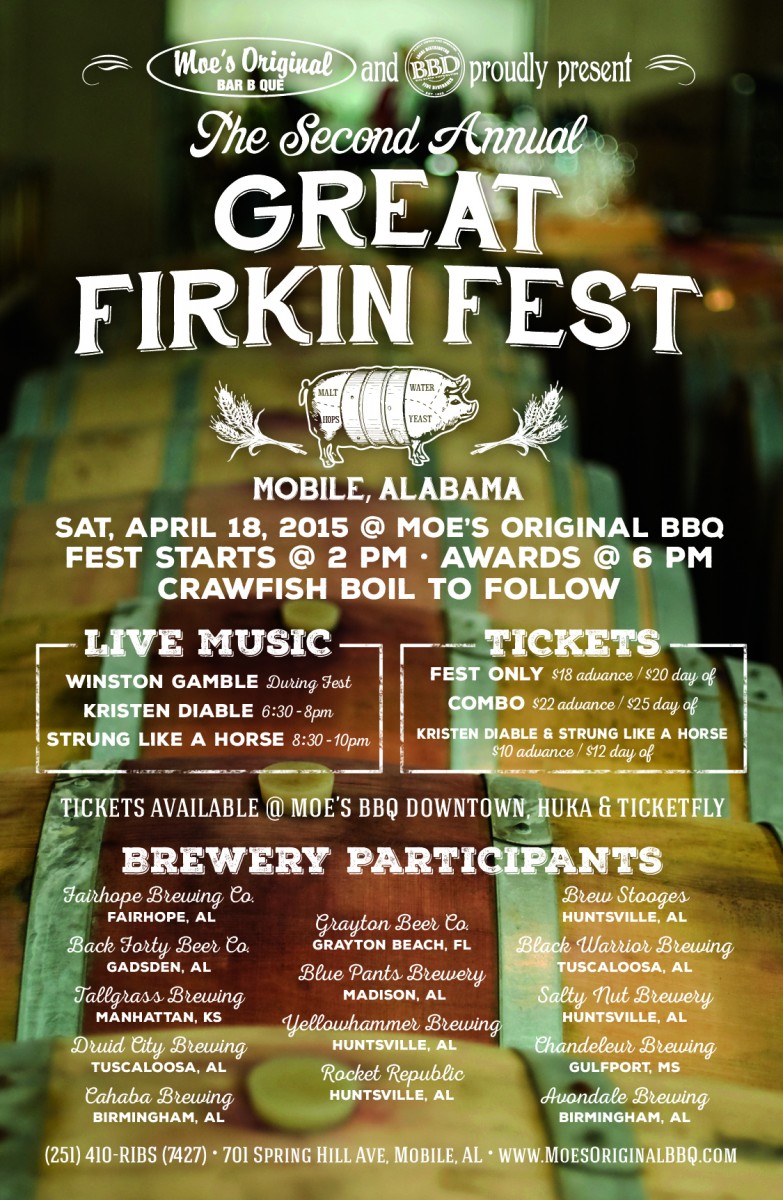 2nd Annual Great Firkin Fest Announced in Mobile, Alabama - CraftBeer.com