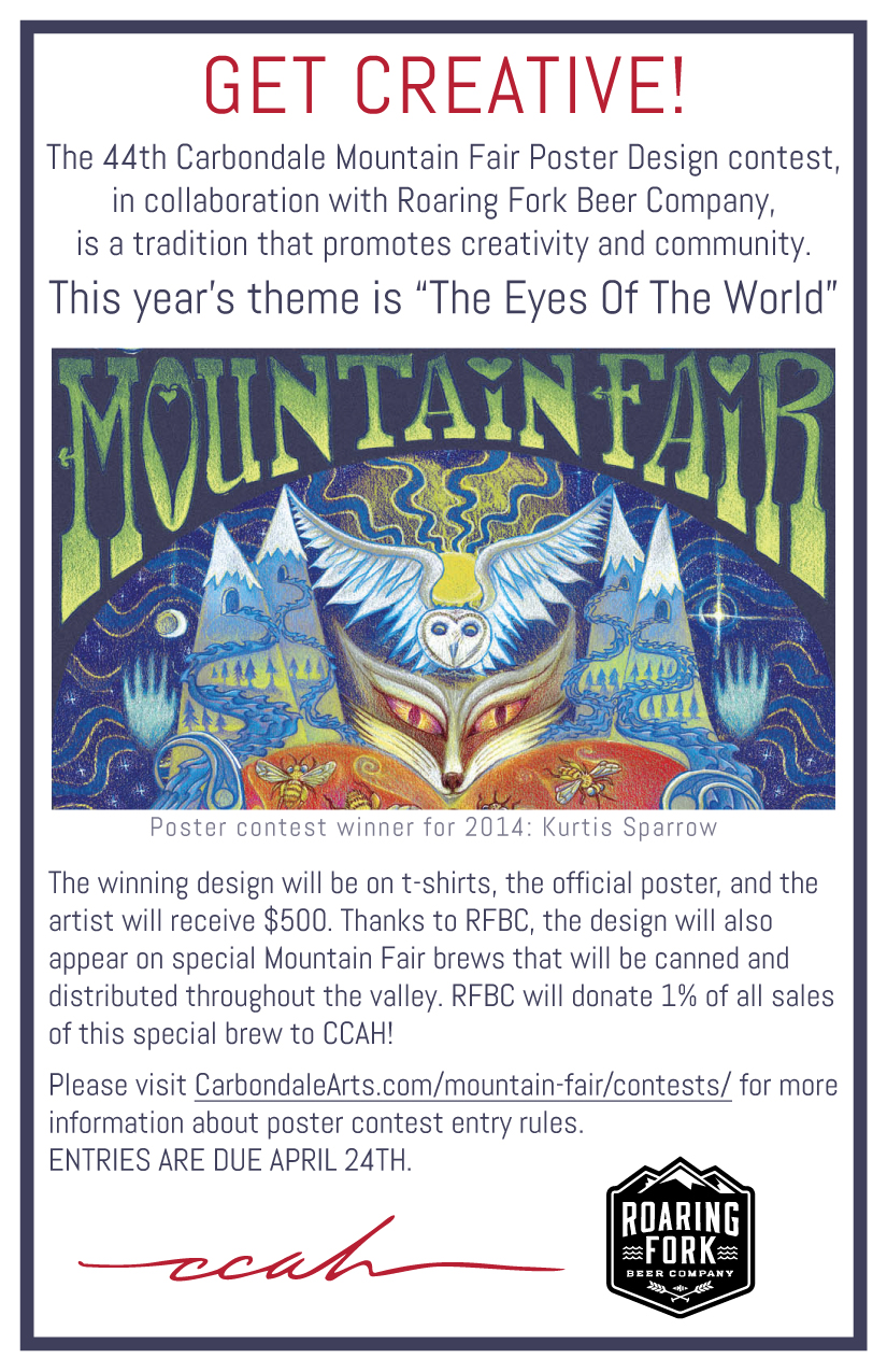 Roaring Fork Beer Company Sponsors 44th Annual Mountain Fair Poster