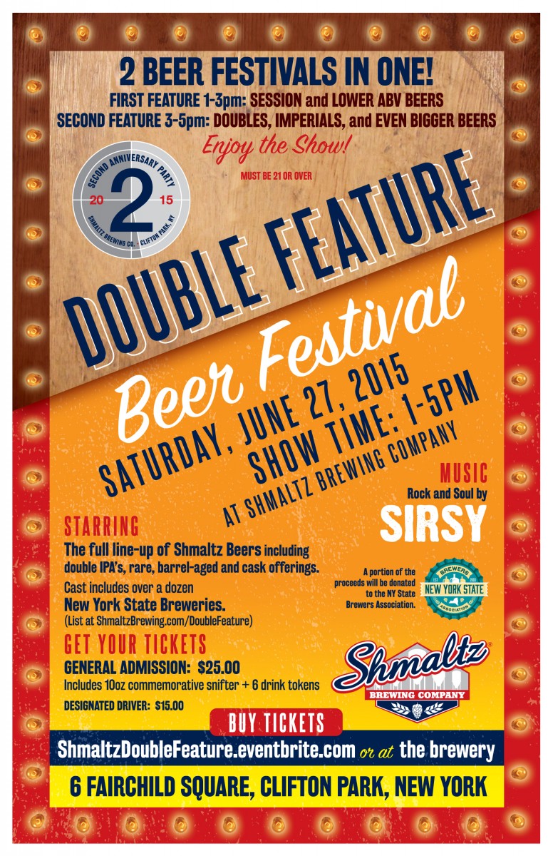 Shmaltz to Celebrate 2nd Anniversary with Double Feature Beer Fest