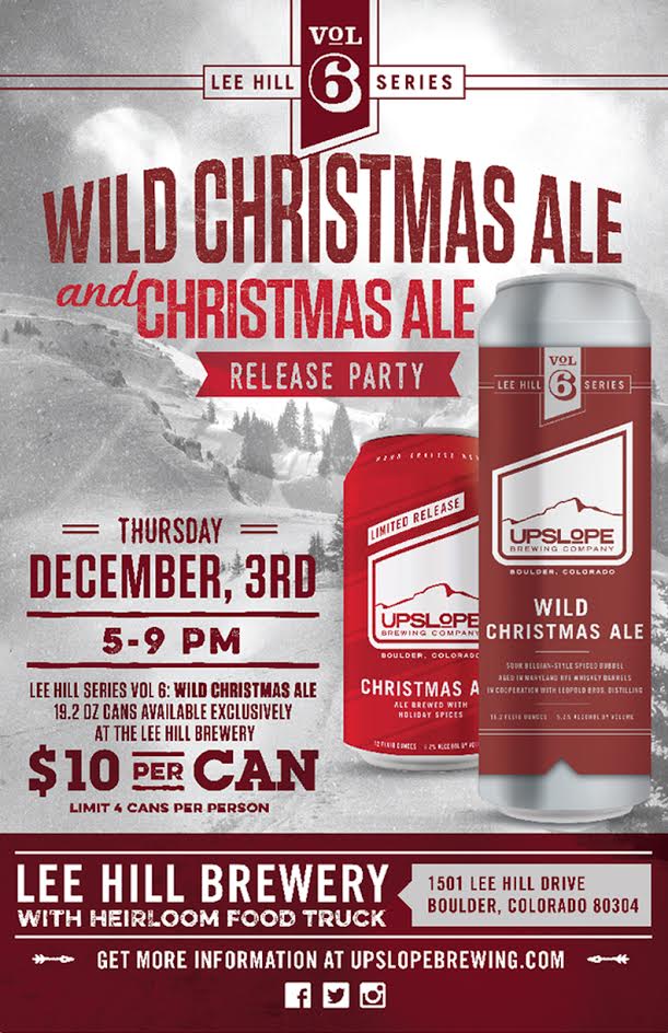 Upslope Wild Christmas Ale and Christmas Ale Release Party