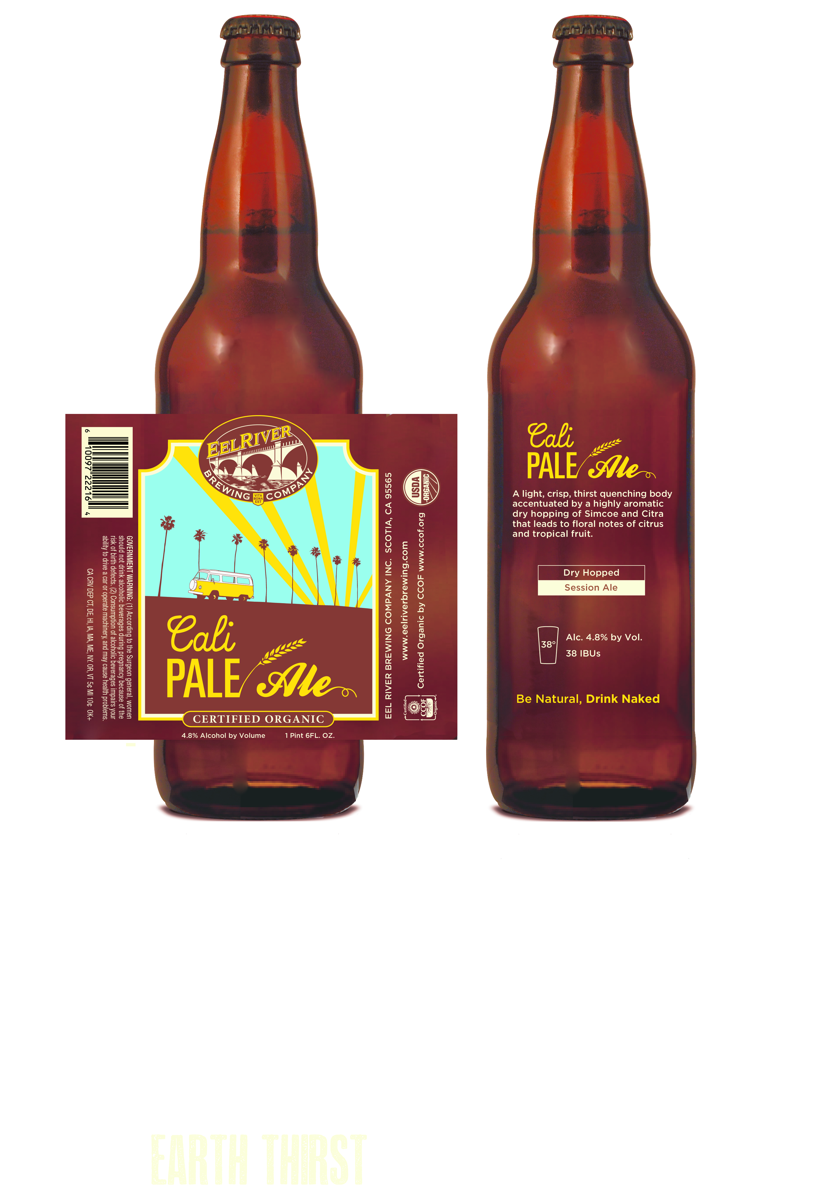 Eel River Brewing Company Releases Cali Pale Ale with a Screen printed