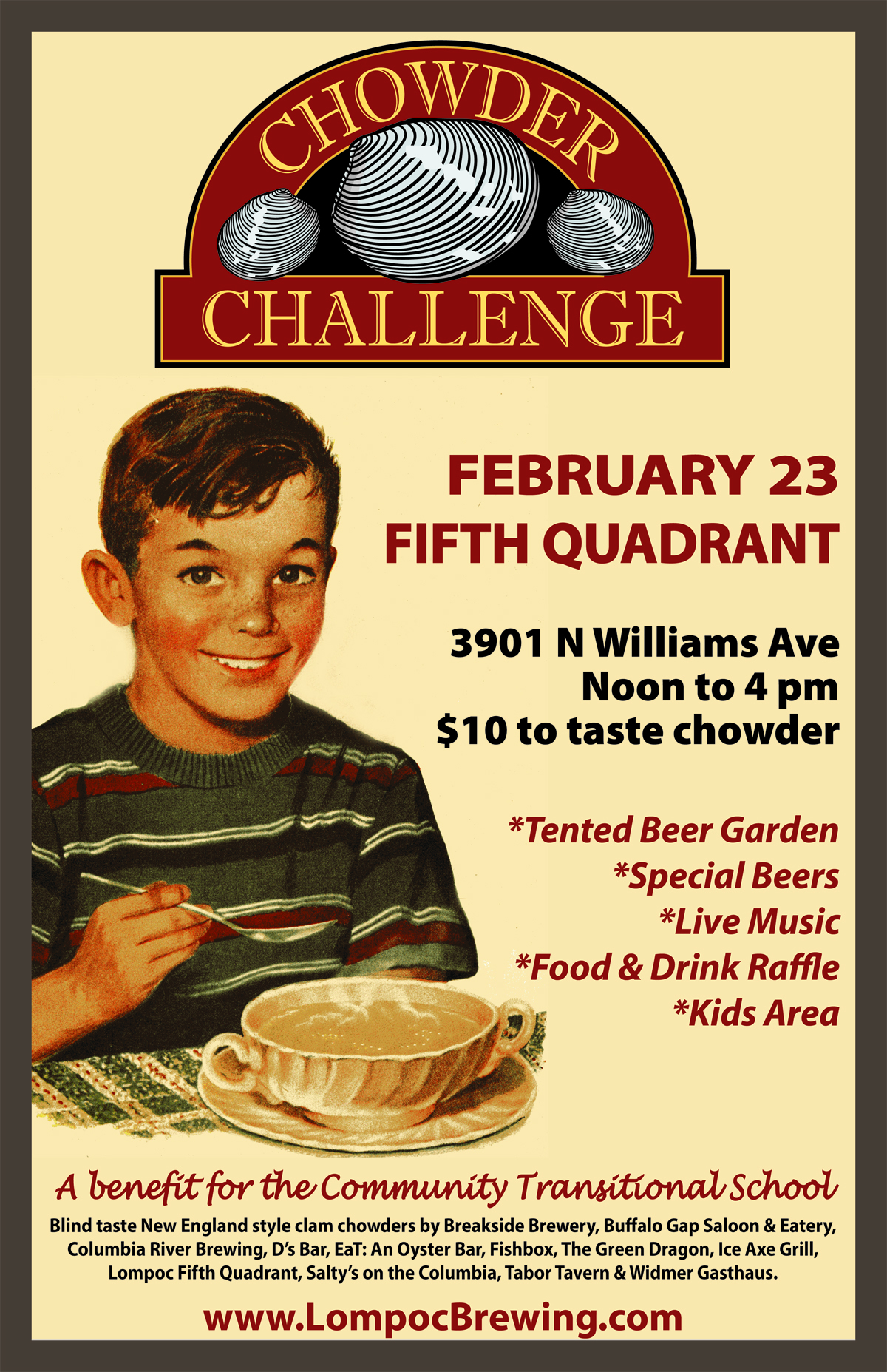 Lompoc Brewing Presents Seventh Annual Chowder Challenge