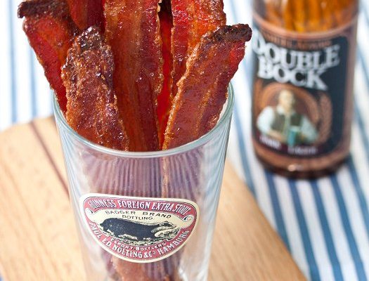 beer-candied bacon