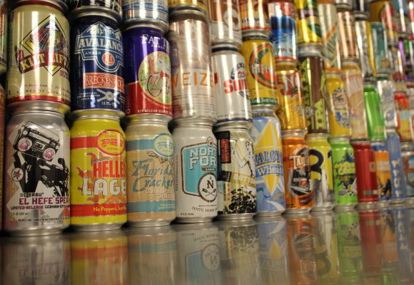 craft beer in cans