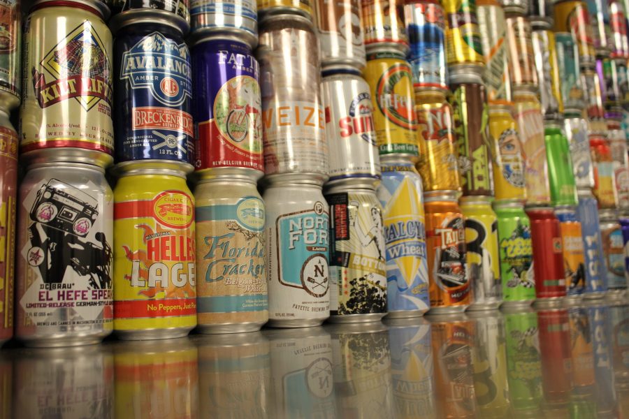 craft beer in cans