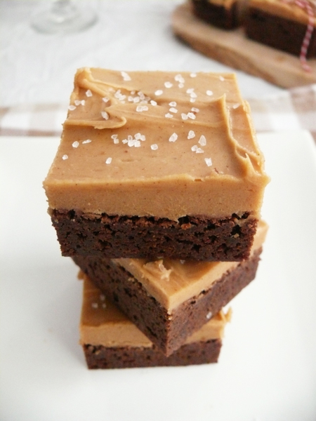 Sea-Salted Peanut Butter Stout Brownie Bars