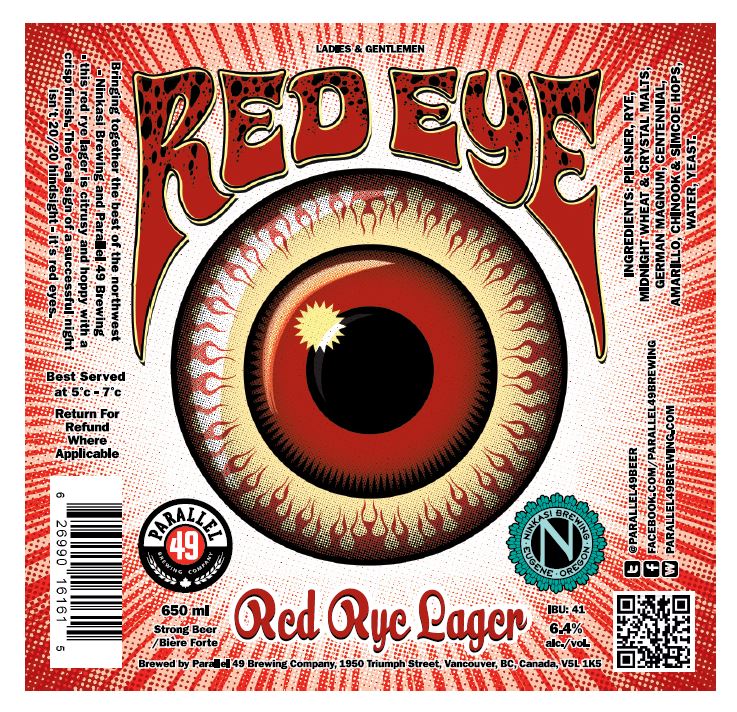 Ninkasi Brewing Company and Parallel 49 Announce Red Eye Lager