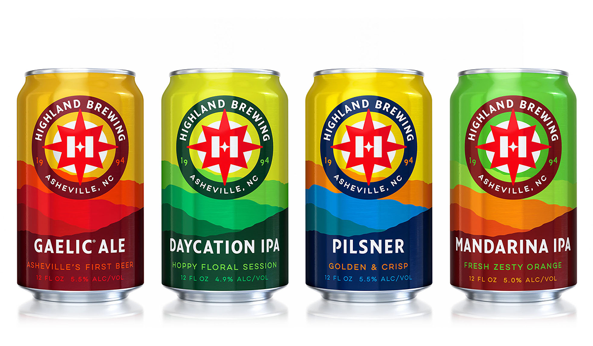 highland brewing rebrand