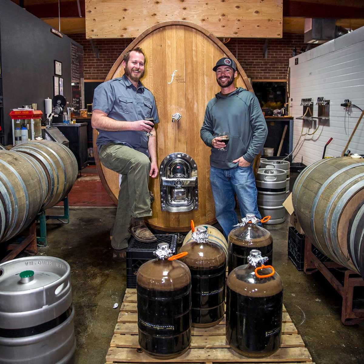 Imbib Custom Brews barrel-aging beers