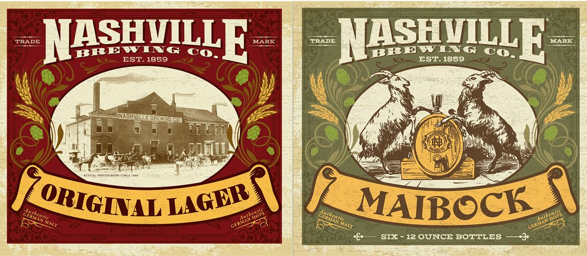 Nashville Brewery Labels