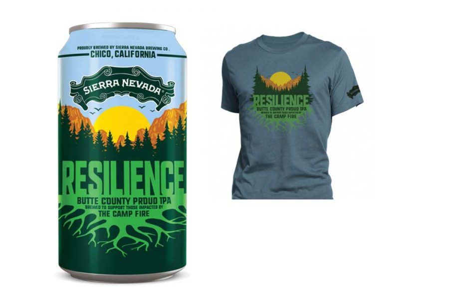 Sierra Nevada wildfire relief t-shirt