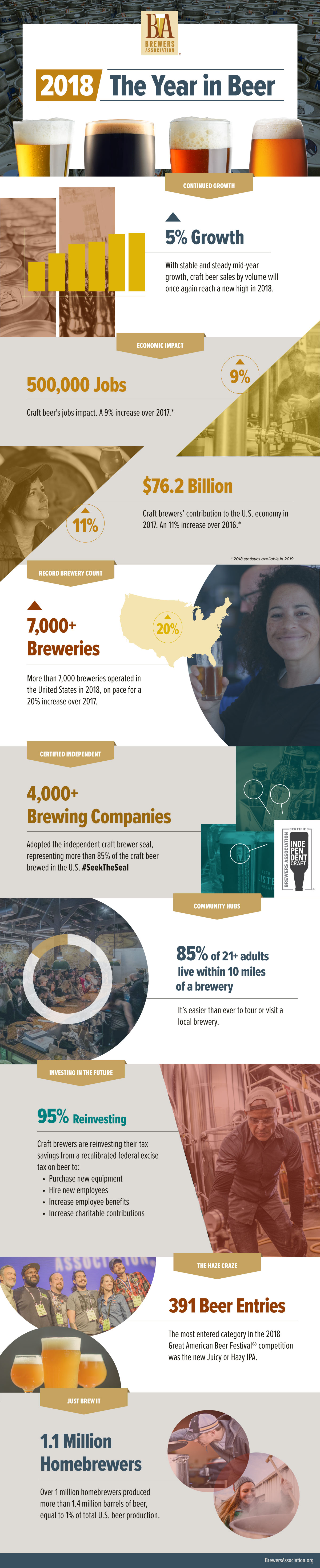 2018 in craft beer infographic