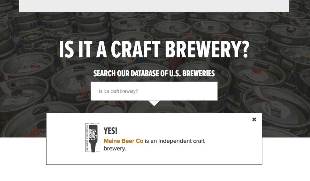 is it a craft brewery search engine