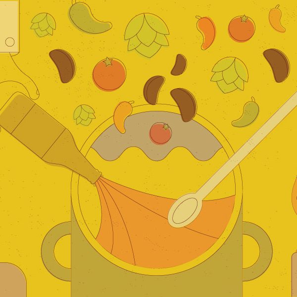 Making Chili with craft beer