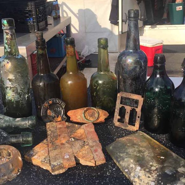 shipwreck beer bottles salvaged