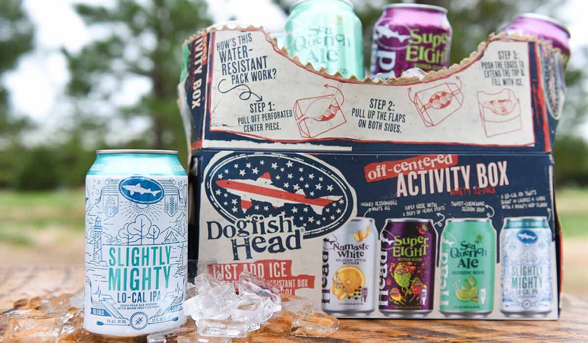 dogfish head activity box light beers