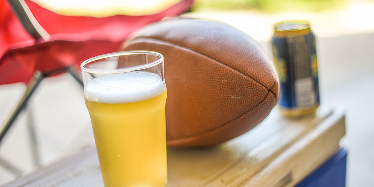 Tailgate Beer Football cooler