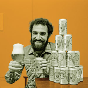 charlie papazian homebrew beer cans