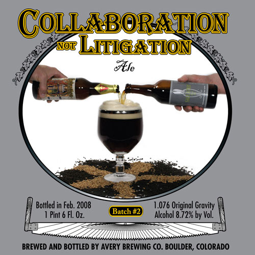 Collaboration not litigation avery russian river beer
