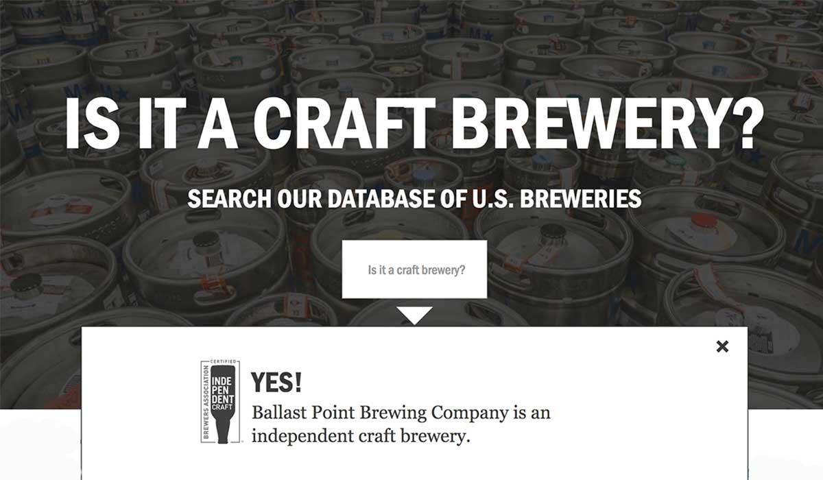 is it a craft brewery search engine