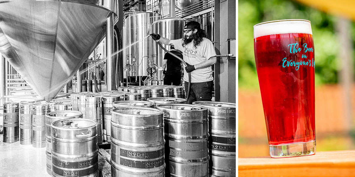man-cleaning-kegs-beautiful-red-ale