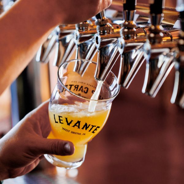 Levante Beer Pour in Taproom