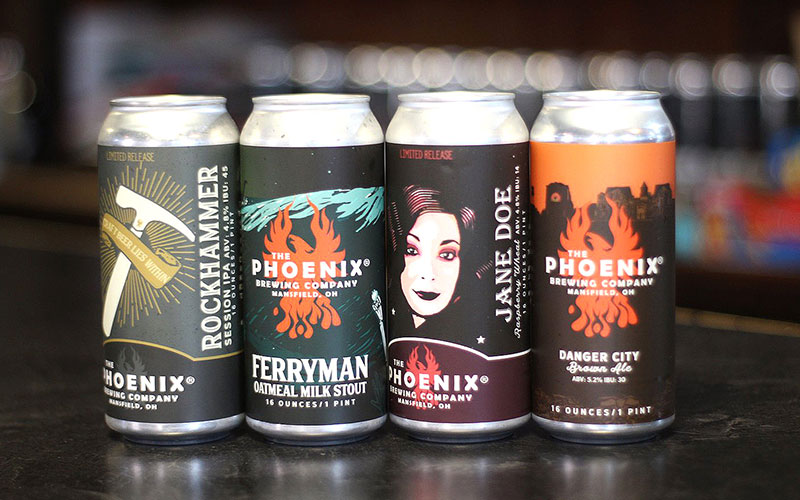 the phoenix brewery spooky beer cans