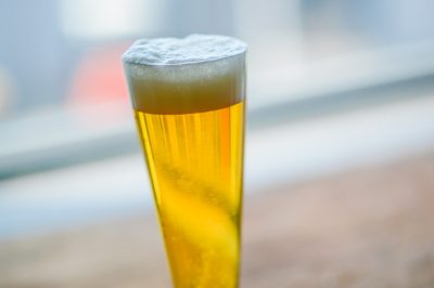 lager light beer in pilsener glass