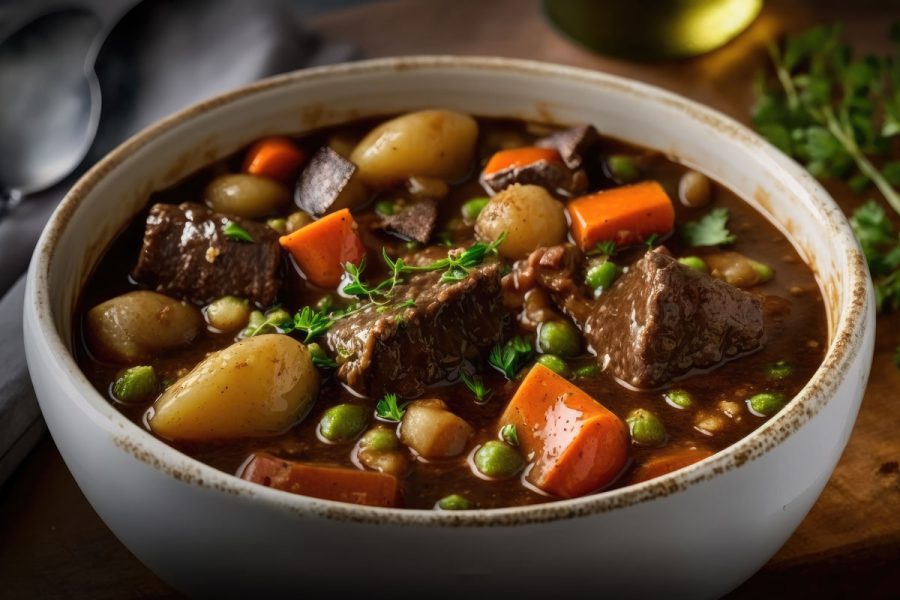 bowl of rich Irish Stew