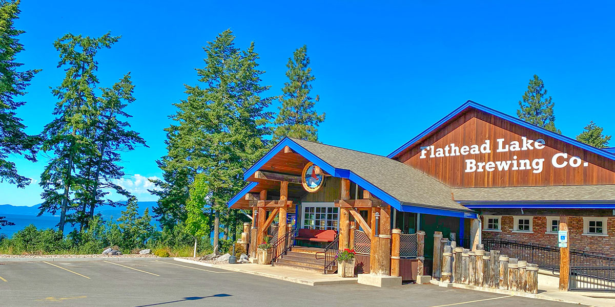 flathead lake brewing co taproom exterior