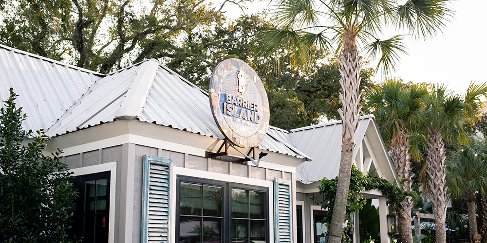 Barrier Island tropical brewery exterior