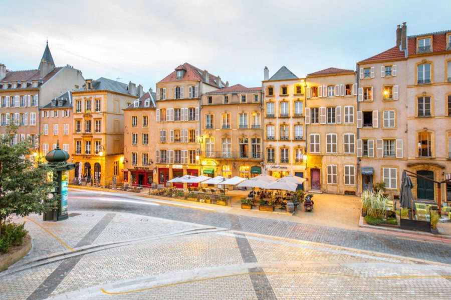 historical street in france