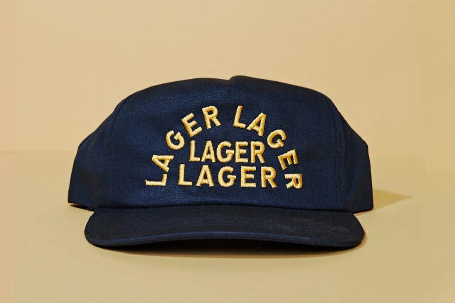 navy blue lager lager lager hat