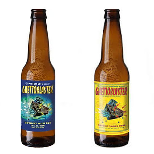 bottles of ghettoblaster beer