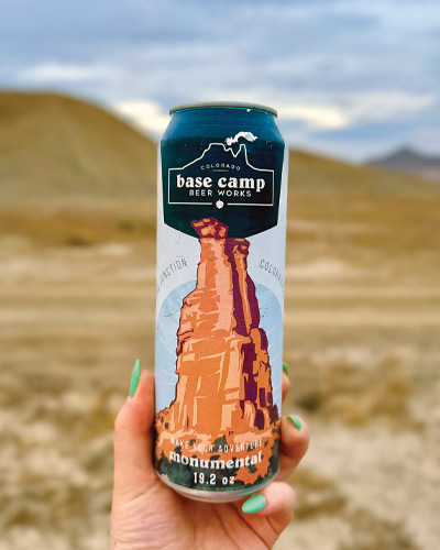 Base Camp Beer Works can of beer