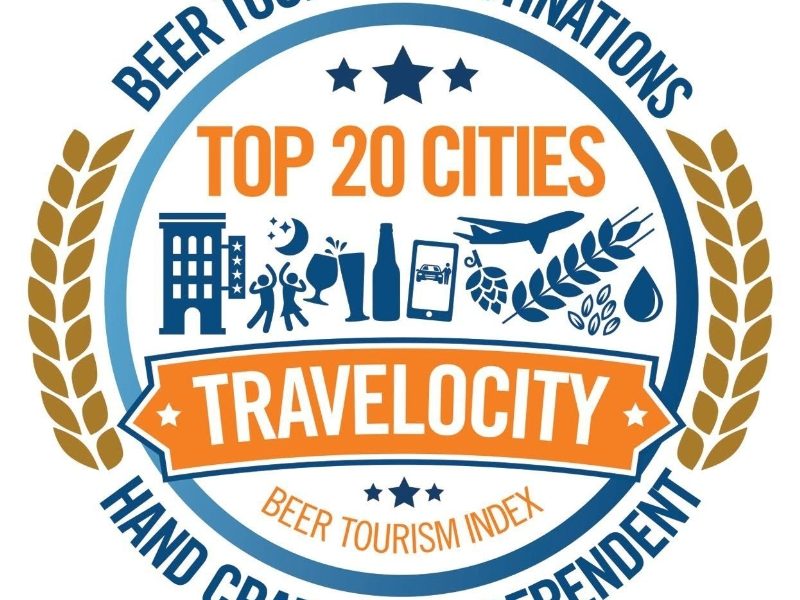 Travelocity Beer Tourism Logo