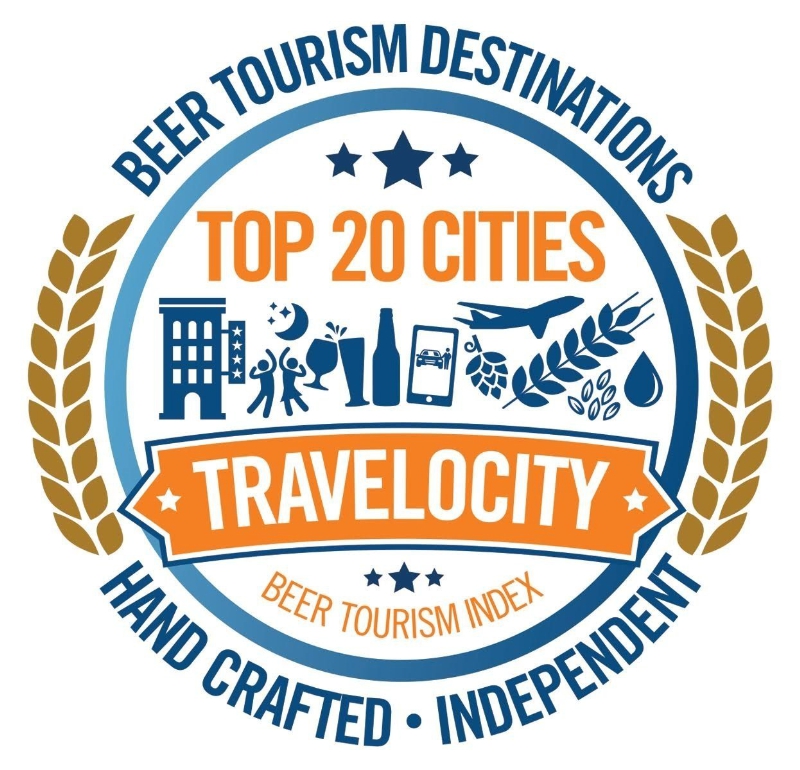 Travelocity Beer Tourism Logo
