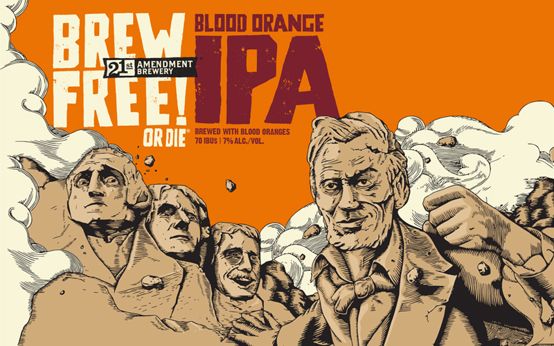 Brew Free Or Die Blood Orange IPA