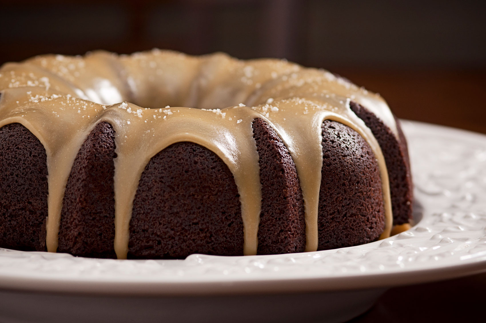 Gingerbread Stout Cake with Caramel Ale Sauce